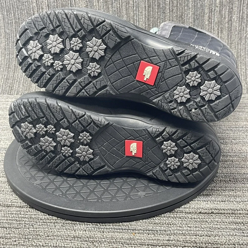 The North Face Thermoball Utility Boots Women 7 Gray Waterproof Snow Winter Shoe
